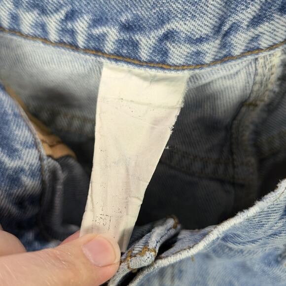 Vintage Carhartt Jeans Mens 36x31 Light Wash Work Pants Distressed Straight READ - Picture 7 of 14